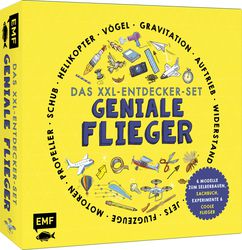 Das XXL-Entdecker-Set – Geniale Flieger: Mit 6 Modellen zum Selberbauen, Sachbuch, Experimenten und faszinierenden Flugmaschinen